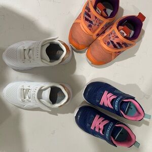 Skechers and Adidas Kids' Sneakers Trio